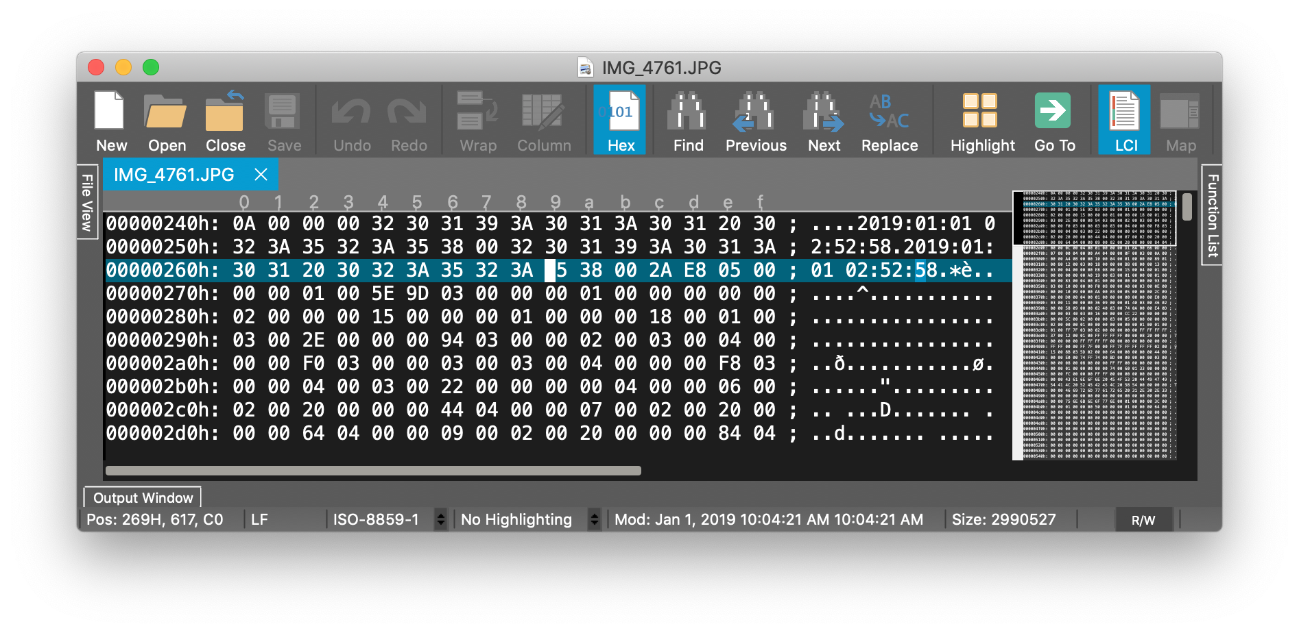 firmware bin file hex edit