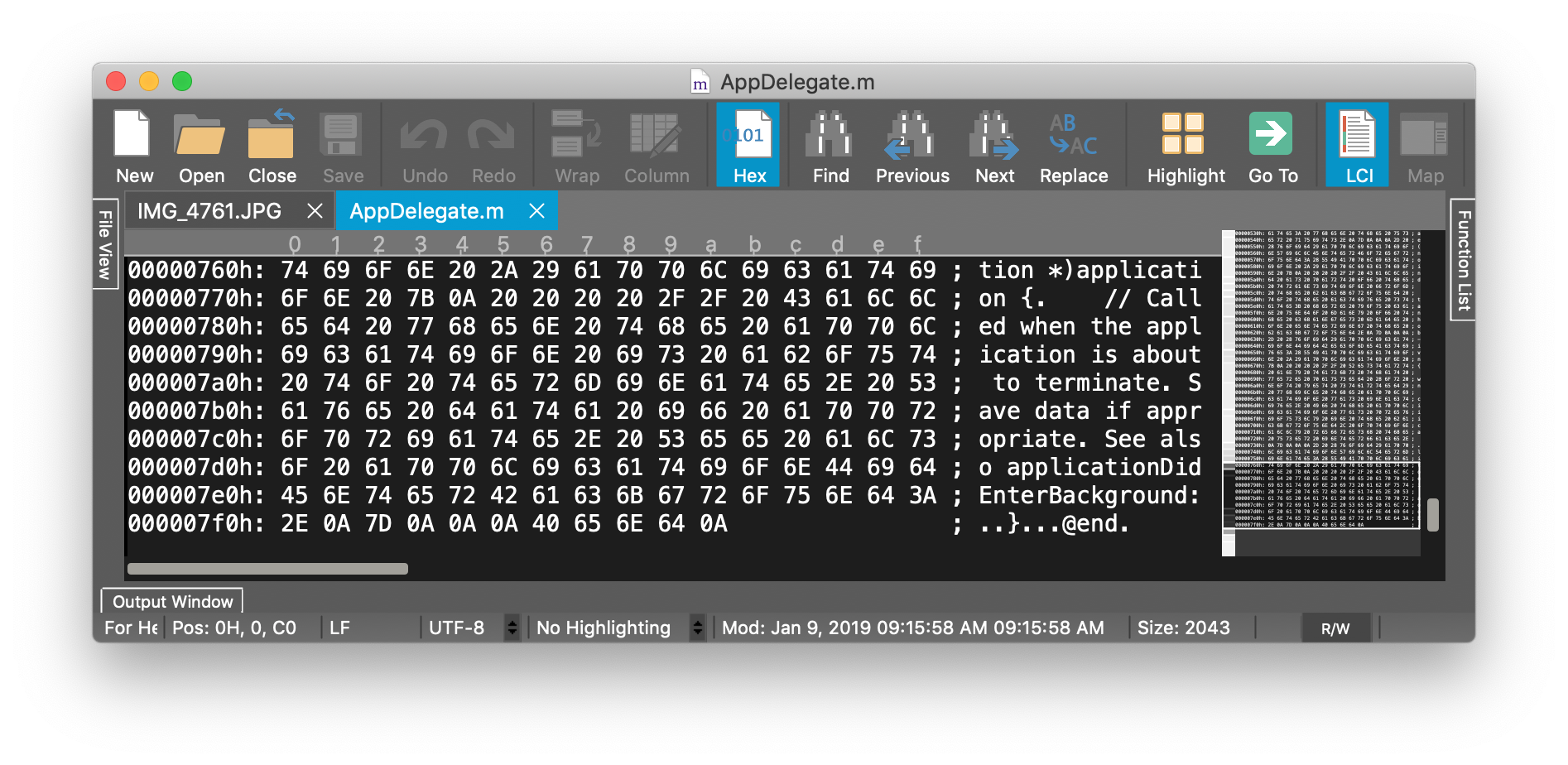 firmware bin file hex edit